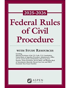 Federal Rules of Civil Procedure: With Study Resources 9798894103747