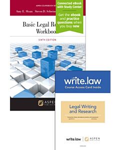 Basic Legal Research Workbook (Connected eBook + Print Book + Write.law Legal Research and Writing) 9798899630538