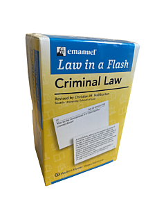 Law In A Flash Flashcards: Criminal Law 9780735589995