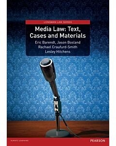 Media Law: Text, Cases and Materials (Instant Digital Access Code Only) 9781408221617