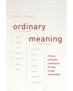 Ordinary Meaning (Instant Digital Access Code Only) 9780226304854