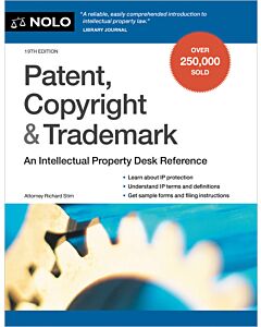 Patent, Copyright & Trademark (Instant Digital Access Code Only) 9781413333381