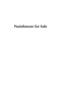 Punishment for Sale (Instant Digital Access Code Only) 9781442201729