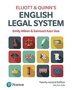 Elliott & Quinn's English Legal System (Instant Digital Access Code Only) 9781292439013