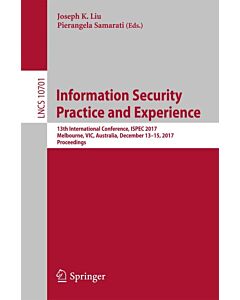 Information Security Practice and Experience (Instant Digital Access Code Only) 9783319723587