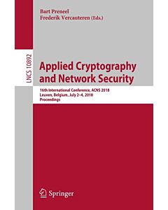 Applied Cryptography and Network Security (Instant Digital Access Code Only) 9783319933863