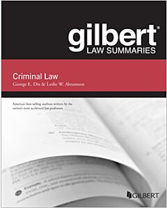 Gilbert Law Summaries: Criminal Law 9781685613662