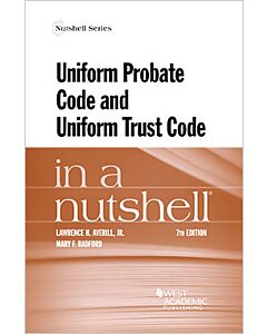 Law in a Nutshell: Uniform Probate Code 9781647085797