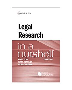 Law in a Nutshell: Legal Research 9798887865782