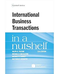 Law in a Nutshell: International Business Transactions 9798887865898