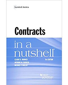 Law in a Nutshell: Contracts 9781647081232