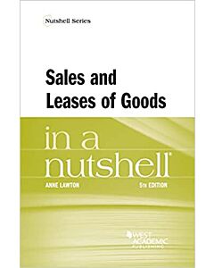 Law in a Nutshell: Sales and Leases of Goods 9781685611132