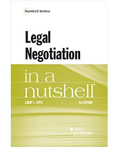 Law in a Nutshell: Legal Negotiation 9781685614560