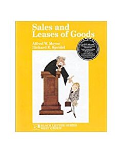 Black Letter Series: Sales & Leases of Goods 9780314010681