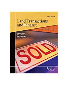 Black Letter Series: Land Transactions & Finance 9781634599368