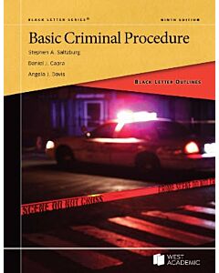 Black Letter Series: Basic Criminal Procedure 9798887864471
