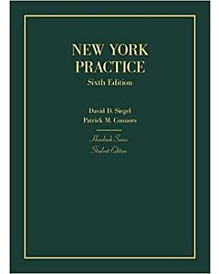 New York Practice (Hornbooks) (Instant Digital Access Code Only) 9781642422832