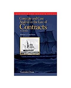 Concepts & Insights Series: Concepts & Case Analysis in Law of Contracts 9781609303303