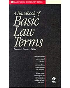 Black's Handbook of Basic Law Terms 9780314233820