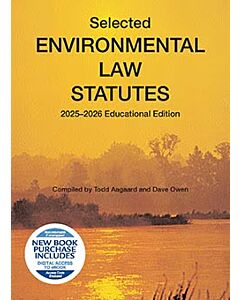 Selected Environmental Law Statutes (Instant Digital Access Code Only) 9798895455203