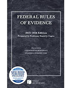 Federal Rules of Evidence, with Faigman Evidence Map 9798895458686