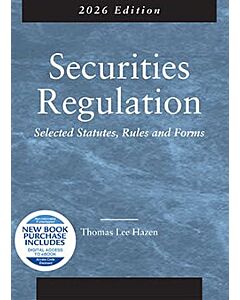 Securities Regulation: Selected Statutes, Rules and Forms 9798895453582