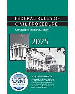 Federal Rules of Civil Procedure and Selected Other Procedural Provisions 9798895453254