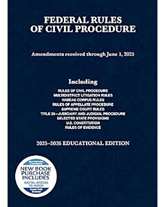 Federal Rules of Civil Procedure, Educational Edition 9798895453759