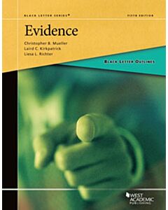 Black Letter Series: Evidence 9781647082284