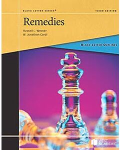 Black Letter Series: Remedies 9781685613761