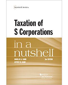 Law in a Nutshell: Taxation of S Corporations 9781647085261