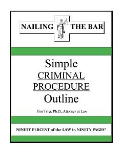 Nailing the Bar Series: Simple Criminal Procedure Outline 9781936160242