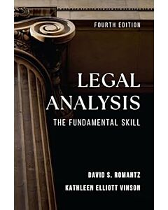 Legal Analysis: The Fundamental Skill 9781531027780