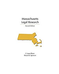 Massachusetts Legal Research 9781611637618