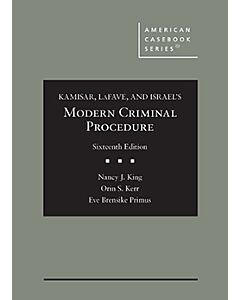 Kamisar, LaFave, and Israel's Modern Criminal Procedure (American Casebook Series) (Used) 9781636590776