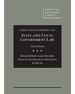 Cases and Materials on State and Local Government Law (American Casebook Series) (Instant Digital Access Code Only) 9781685610159