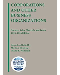 Corporations and Other Business Organizations: Statutes, Rules, Materials, and Forms 9798895453834