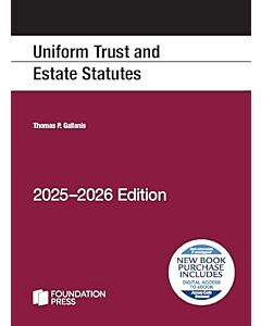 Uniform Trust and Estate Statutes (Instant Digital Access Code Only) 9798895454985