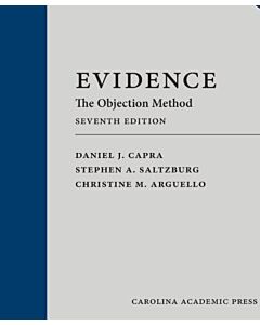 Evidence: The Objection Method (Rental) 9781531030698