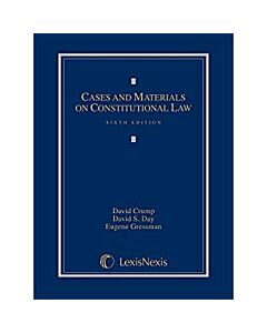 Cases and Materials on Constitutional Law 9781630430566