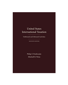 United States International Taxation: Outbound and Inbound Activities 9781531011161