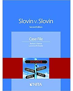 Slovin v. Slovin: Case File (NITA) 9781601564818