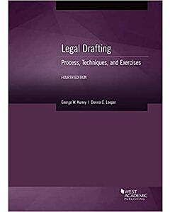 Legal Drafting: Process, Techniques, and Exercises 9781647084325