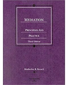 Mediation, Principles and Practice 9780314150226