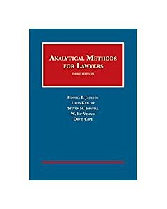 Analytical Methods for Lawyers (University Casebook Series) (Rental) 9781683282365