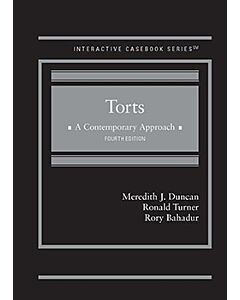 Torts: A Contemporary Approach (Interactive Casebook Series) (Instant Digital Access Code Only) 9798887861784