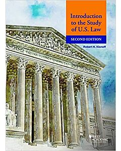 Introduction to the Study of U.S. Law (Used) 9781647084141