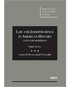 Cases and Materials on Law and Jurisprudence in American History (American Casebook Series) (Used) 9780314278579