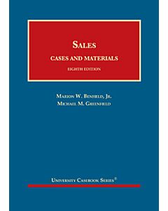 Sales, Cases and Materials (University Casebook Series) 9780314290762