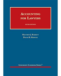 Accounting for Lawyers (University Casebook Series) 9781636591056